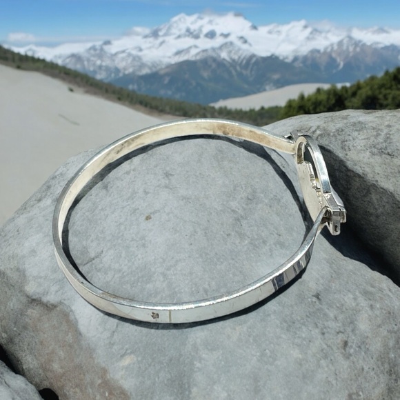 🌺Artisan Sterling/Gold Mountain Bracelet - Picture 8 of 9